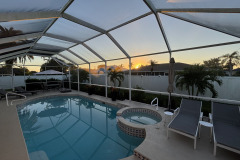 Ferienvilla Cape Coral - Villa Haze -  Pool bei Nacht