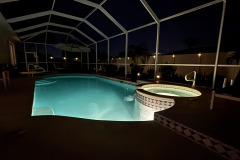 Ferienvilla Cape Coral - Villa Haze -  Pool bei Nacht